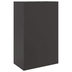 Szafka boczna, czarna, 67x39x107 cm, stal