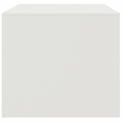 Stolik kawowy, biały, 67x50x44 cm, stal