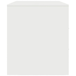 Szafki pod telewizor, 2 szt., białe, 67x39x44 cm, stalowe