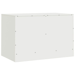 Szafki pod telewizor, 2 szt., białe, 67x39x44 cm, stalowe