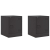 Szafki nocne, 2 szt., czarne, 34,5x39x44 cm, stal
