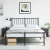 Szafki nocne, 2 szt., czarne, 34,5x39x44 cm, stal