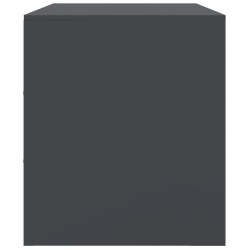 Szafki pod telewizor, 2 szt., antracytowe, 67x39x44 cm, stalowe