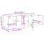 Szafki pod telewizor, 2 szt., antracytowe, 67x39x44 cm, stalowe