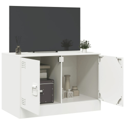 Szafka pod telewizor, biała, 67x39x44 cm, stalowa