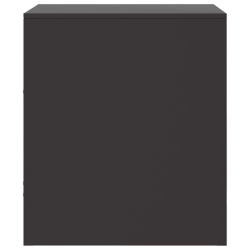Szafki nocne, 2 szt., czarne, 34,5x39x44 cm, stal