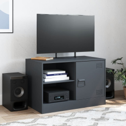 Szafka pod telewizor, antracytowa, 67x39x44 cm, stalowa