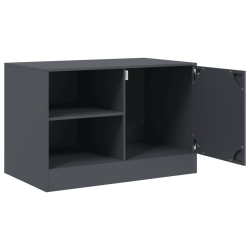 Szafka pod telewizor, antracytowa, 67x39x44 cm, stalowa