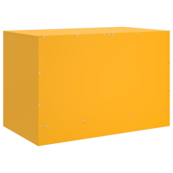 Szafka pod telewizor, musztardowa, 67x39x44 cm, stalowa