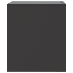 Szafki nocne, 2 szt., czarne, 34,5x39x44 cm, stal