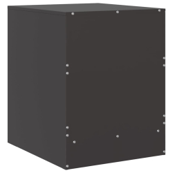 Szafki nocne, 2 szt., czarne, 34,5x39x44 cm, stal