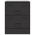 Szafki nocne, 2 szt., czarne, 34,5x39x44 cm, stal