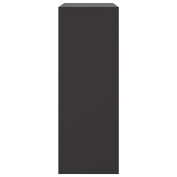 Szafka boczna, czarna, 67x39x107 cm, stal