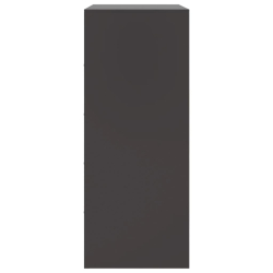 Szafka, czarna, 67x39x95 cm, stal