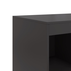 Szafka, czarna, 67x39x95 cm, stal