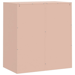 Szafka boczna, różowa, 67x39x73 cm, stal