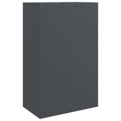 Szafka boczna, antracytowa, 67x39x107 cm, stal