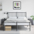Szafki nocne, 2 szt., antracytowe, 34,5x39x44 cm, stal