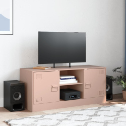 Szafka pod telewizor, różowa, 99x39x44 cm, stalowa