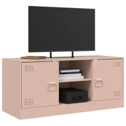 Szafka pod telewizor, różowa, 99x39x44 cm, stalowa