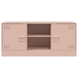 Szafka pod telewizor, różowa, 99x39x44 cm, stalowa