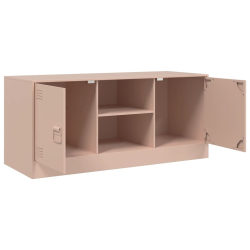 Szafka pod telewizor, różowa, 99x39x44 cm, stalowa