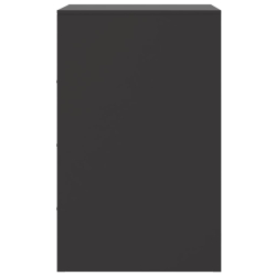 Szafki nocne, 2 szt., czarne, 34,5x39x62 cm, stal