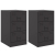 Szafki nocne, 2 szt., czarne, 34,5x39x62 cm, stal