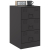 Szafki nocne, 2 szt., czarne, 34,5x39x62 cm, stal