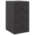 Szafki nocne, 2 szt., czarne, 34,5x39x62 cm, stal