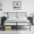 Szafki nocne, 2 szt., czarne, 34,5x39x62 cm, stal