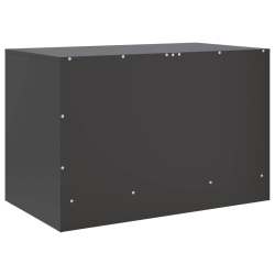 Szafki pod telewizor, 2 szt., czarne, 67x39x44 cm, stalowe