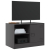 Szafki pod telewizor, 2 szt., czarne, 67x39x44 cm, stalowe