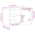 Szafki pod telewizor, 2 szt., czarne, 67x39x44 cm, stalowe