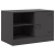 Szafki pod telewizor, 2 szt., czarne, 67x39x44 cm, stalowe