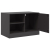 Szafki pod telewizor, 2 szt., czarne, 67x39x44 cm, stalowe