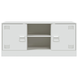 Szafka pod telewizor, biała, 99x39x44 cm, stalowa