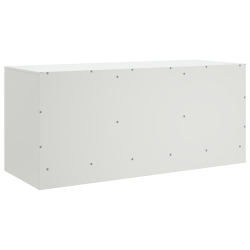 Szafka pod telewizor, biała, 99x39x44 cm, stalowa