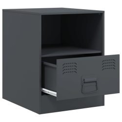 Szafka nocna, antracytowa, 34,5x39x44 cm, stal