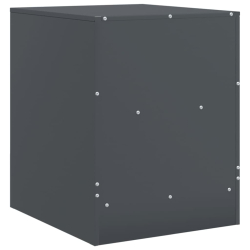 Szafka nocna, antracytowa, 34,5x39x44 cm, stal