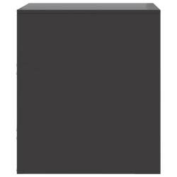 Szafka nocna, czarna, 34,5x39x44 cm, stal