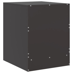 Szafka nocna, czarna, 34,5x39x44 cm, stal