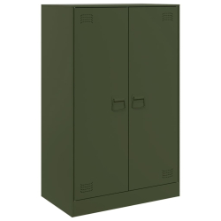 Szafka boczna, oliwkowa, 67x39x107 cm, stal