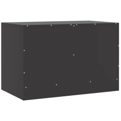 Szafka pod telewizor, czarna, 67x39x44 cm, stalowa