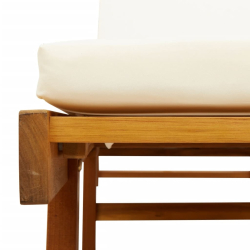 Leżaki z poduszkami, 2 szt., 200x68x83 cm, lite drewno akacjowe