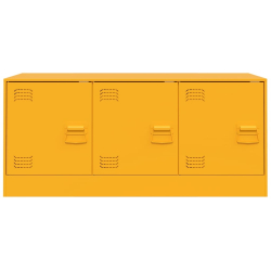 Szafka pod telewizor, musztardowa, 99x39x44 cm, stalowa