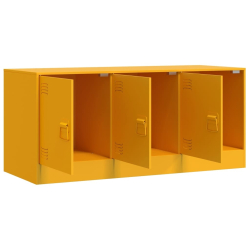 Szafka pod telewizor, musztardowa, 99x39x44 cm, stalowa
