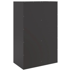 Szafka boczna, czarna, 67x39x107 cm, stal