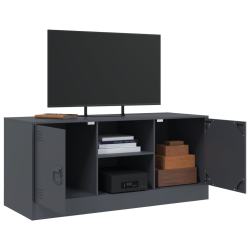 Szafka pod telewizor, antracytowa, 99x39x44 cm, stalowa