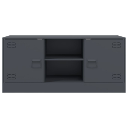Szafka pod telewizor, antracytowa, 99x39x44 cm, stalowa